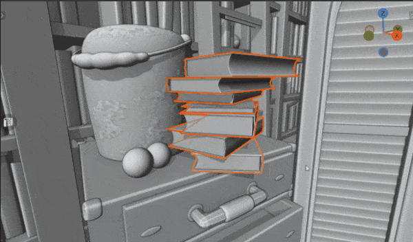 Gif showing the creation of a box collider