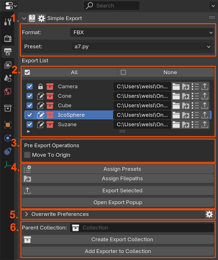 Placeholder Image of the Properties Panel