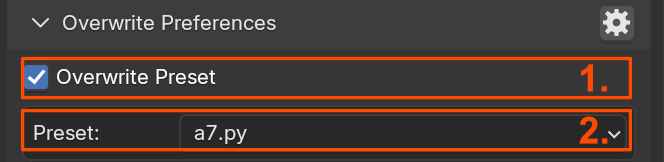 Preference overwrite for Filepaths