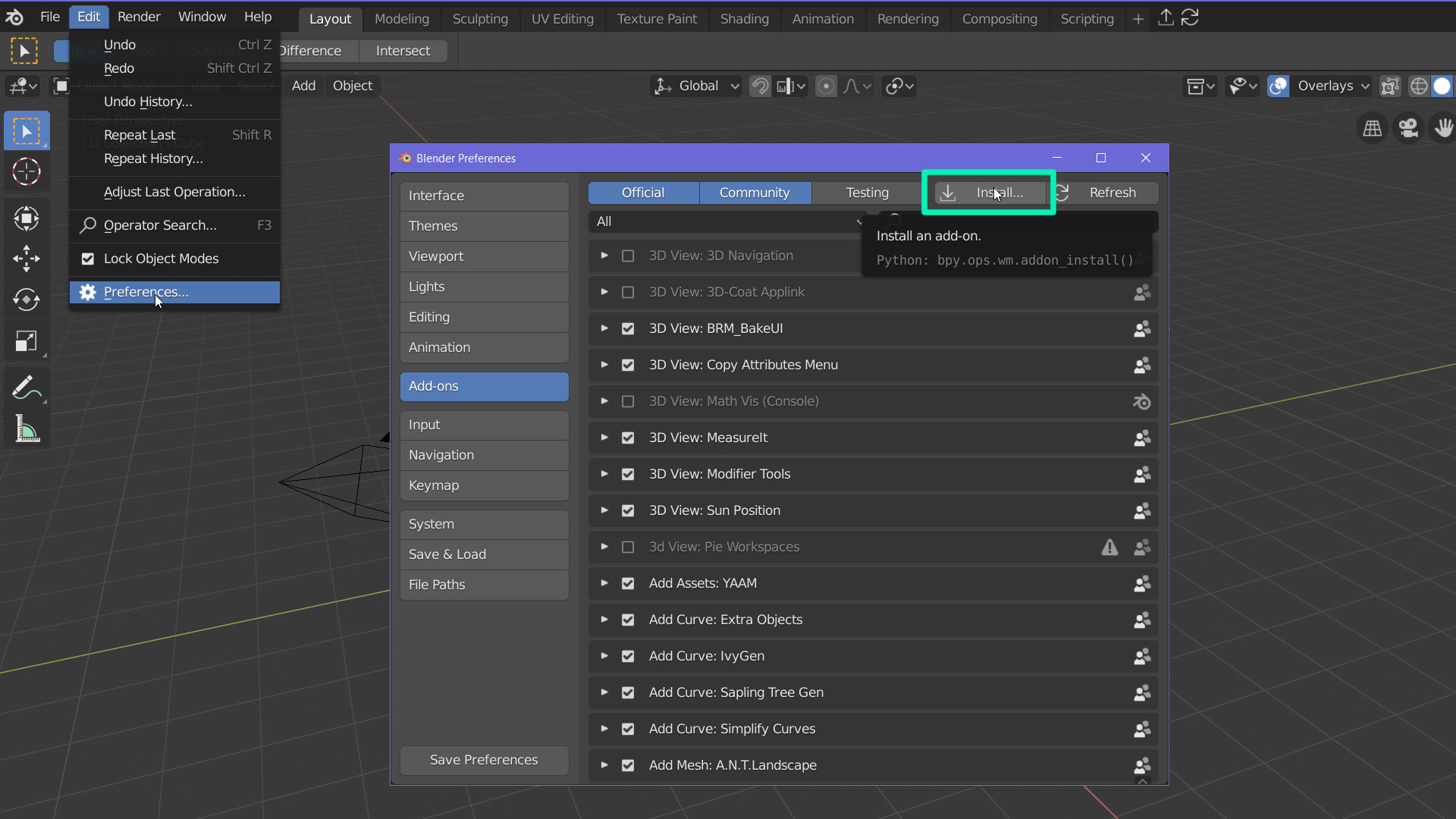 Illustration of how to install collider tools